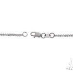 14K White Gold Solid Franco Link Chain 18 Inches 1.1mm 65607 - Image 5