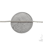 14K White Gold Solid Franco Chain 24 Inches 1.1mm 65609 - Image 4