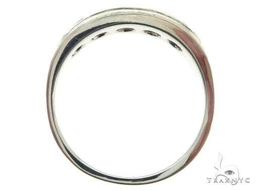 14K White Gold Black Diamond Band 65004 - Image 6