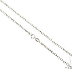 14K White Gold Solid Cable Link Chain 16 Inches 1.4mm   64399 - Image 1
