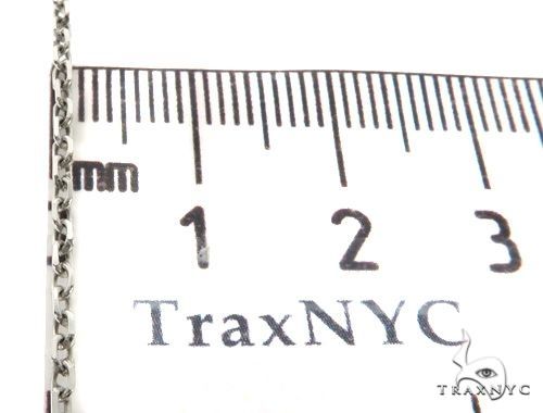 14K White Gold Solid Cable Link Chain 16 Inches 1.4mm   64399 - Image 5