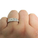 14K White Gold Channel Diamond Band 61483 - Image 8
