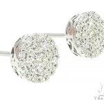 14K Gold Cluster Stud Earrings 65853 - Image 3