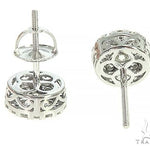 14K Gold Cluster Stud Earrings 65853 - Image 4