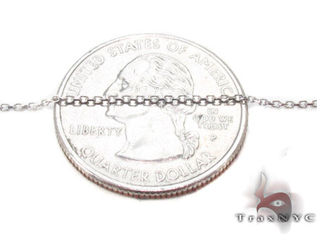 14K White Gold Cross Crucifix Necklace 33976 - Image 5