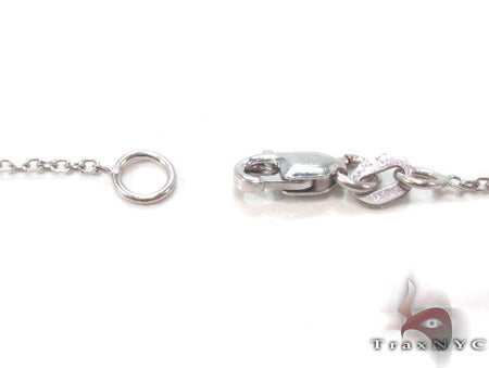 14K White Gold Cross Crucifix Necklace 33976 - Image 7