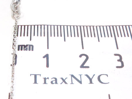 14K White Gold Cross Crucifix Necklace 33976 - Image 8