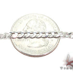 14K White Gold Solid Curb Link Chain 20 Inches 3.7mm   31653 - Image 2