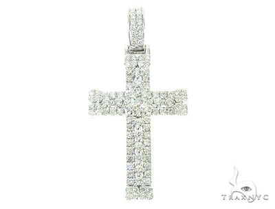 14K Gold Diamond Cross 65840 - Image 1