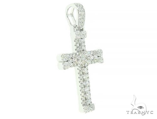 14K Gold Diamond Cross 65840 - Image 2