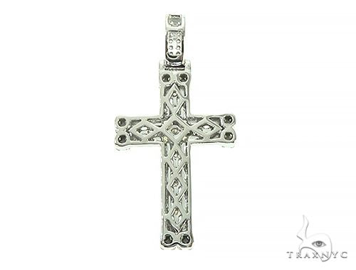 14K Gold Diamond Cross 65840 - Image 3