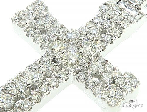 14K Gold Diamond Cross 65840 - Image 4