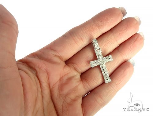 14K Gold Diamond Cross 65840 - Image 5