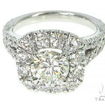 14K White Gold Diamond Engagement Ring 66139 - Image 2