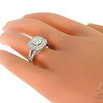 14K White Gold Diamond Engagement Ring 66139 - Image 7