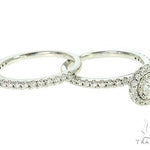 14K White Gold Diamond Engagement Ring Bridal Set 65973 - Image 1