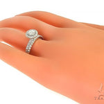 14K White Gold Diamond Engagement Ring Bridal Set 65973 - Image 9