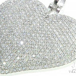 14K White Gold Diamond Heart Pendant 65846 - Image 4