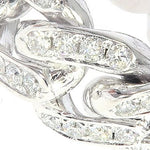 14K White Gold Diamond Miami Cuban Link Ring 65136 - Image 3