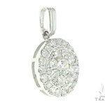 14K  Gold Diamond Round Cluster Pendant 65821 - Image 1