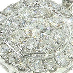 14K  Gold Diamond Round Cluster Pendant 65821 - Image 4