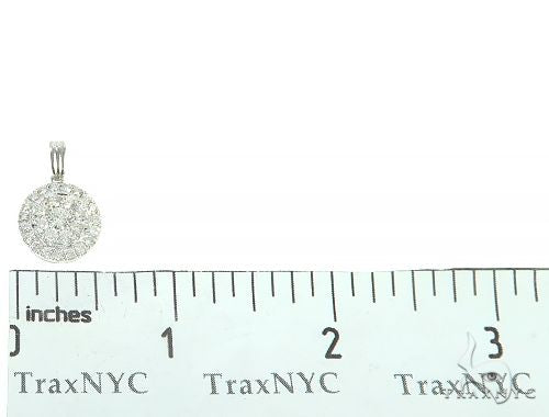 14K  Gold Diamond Round Cluster Pendant 65821 - Image 6