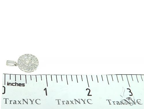 14K  Gold Diamond Round Cluster Pendant 65821 - Image 7