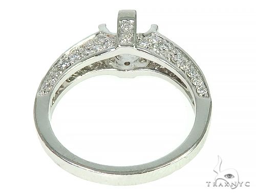 18K White Gold Diamond Semi Mount Engagement Ring 66150 - Image 4
