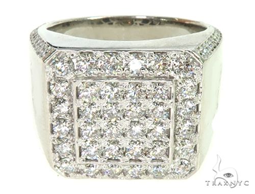 14K White Gold Diamond TraxNYC Ring 66093 - Image 2