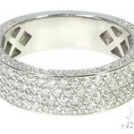 14K White Gold Diamond Wedding Band 66138 - Image 2