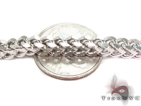 14K White Gold Franco Chain 20 Inches 5mm   32150 - Image 2
