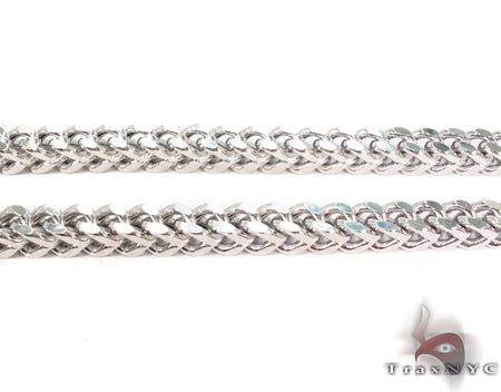 14K White Gold Franco Chain 20 Inches 5mm   32150 - Image 3
