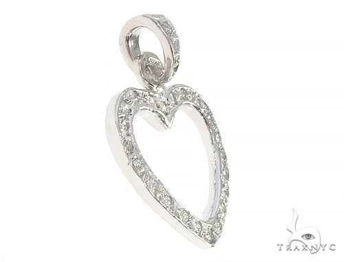 14K  Gold Heart Pendant 65449 - Image 2
