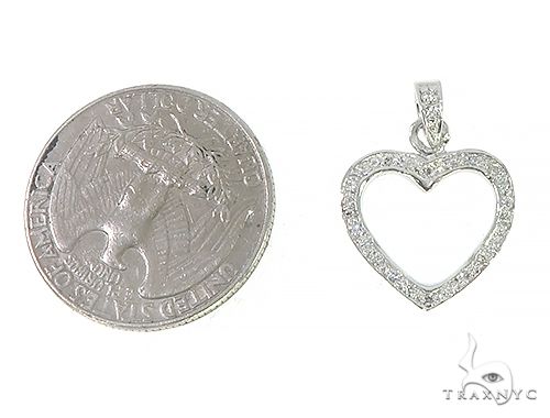 14K  Gold Heart Pendant 65449 - Image 5