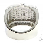 14K White Gold Hip Hop Premiere Ring 65186 - Image 5