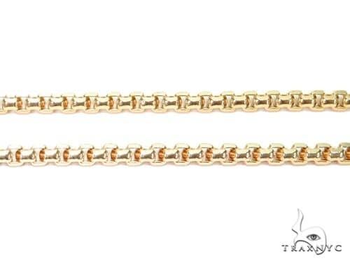 14K White Gold Hollow Round Box Link Chain 16 Inches 2.5mm   68110 - Image 2