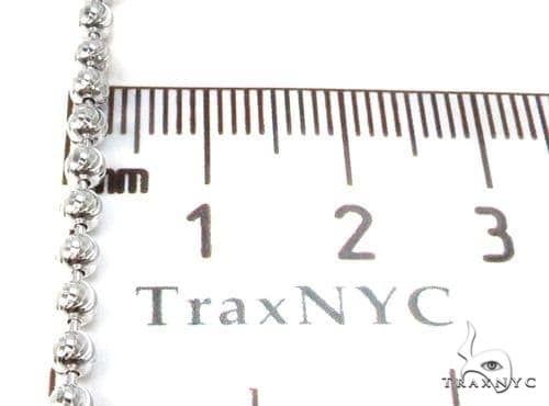 14K White Gold Moon Cut Link Chain 22 Inches 3mm   64800 - Image 7