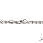 14K White Gold Moon Cut Link Chain 24 Inches 3mm   64801 - Image 4