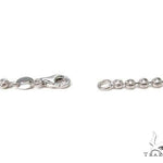 14K White Gold Moon Cut Link Chain 24 Inches 3mm   64801 - Image 5
