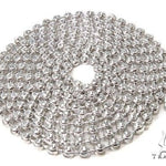 14K White Gold Moon Cut Link Chain 24 Inches 3mm   64801 - Image 6