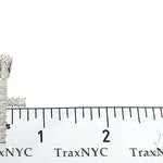 14K White Gold Princess Cut Diamond Manhattan Cross 65382 - Image 6