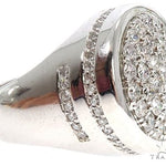 14K White Gold Prong Diamond Traxnyc Ring 64740 - Image 3