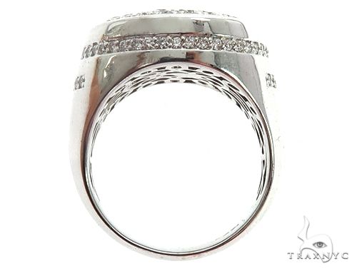 14K White Gold Prong Diamond Traxnyc Ring 64740 - Image 6
