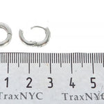 14K Gold Prong Diamond Hoops Earring 65453 - Image 4