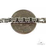 14K White Gold Solid Box Link  5.1mm  26 Inches  68168 - Image 4
