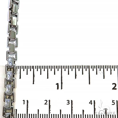 14K White Gold Solid Box Link  5.1mm  26 Inches  68168 - Image 5