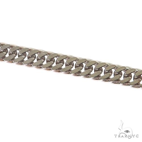 14K White Gold Solid Double Curb Link Bracelet 8 Inches 4.6mm 68968 - Image 3