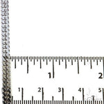 14K White Gold Solid Double Curb Link Bracelet 8 Inches 4.6mm 68968 - Image 5