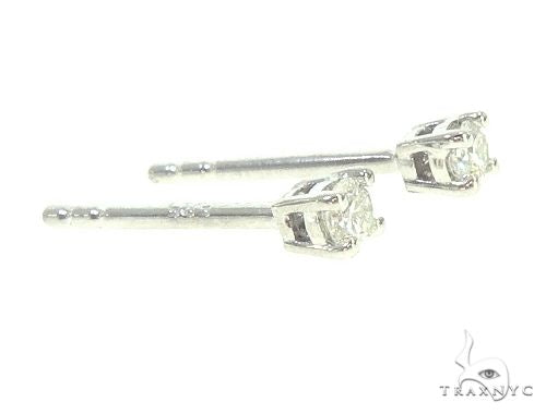 14K Gold Solitaire Earrings 65873 - Image 3