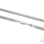 14K White Gold Solid Miami Cuban Link Chain 26 Inches 5mm 65586 - Image 2